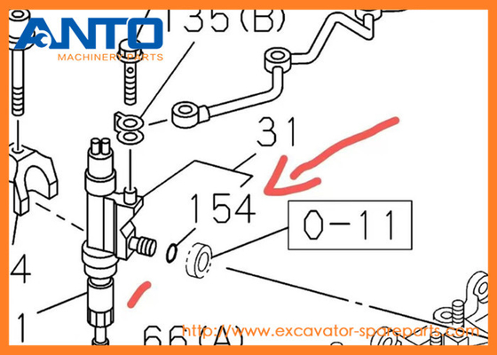 0-95690111-0 9-09561111-0 가스켓 HITACHI 발굴기 ZX350H-3 ZX400W-3에 대한 예비 부품