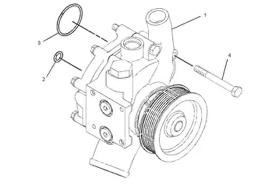 352-2125 3522125 굴삭기 엔진 부품 워터 펌프 C9 330D 336D 336D2 340D용