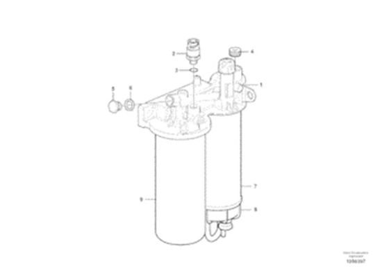 볼보 굴삭기 EC140C EC210C를 위한 VOE11110683 11110683 연료 필터